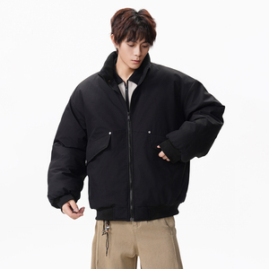 美式复古立领棉服外套 M25336 P95图片