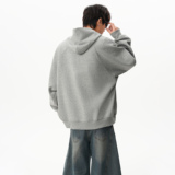 25秋新款纯色连帽重磅卫衣中性休闲外套KS8802P55，女装短外套，星座1308