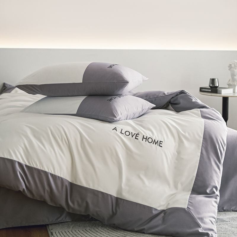 床单被套四件套简约宿舍床上米二