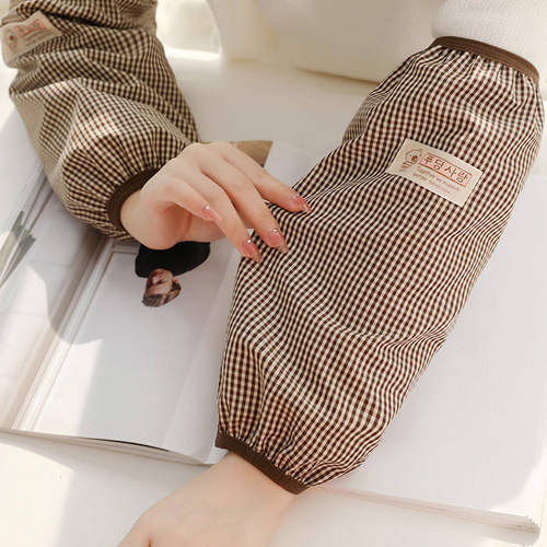 男女春秋加厚布套袖办公上