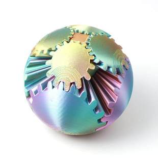 3D打印齿轮球爆款解压创意指尖球齿轮花魔方旋转空间几何儿童玩具