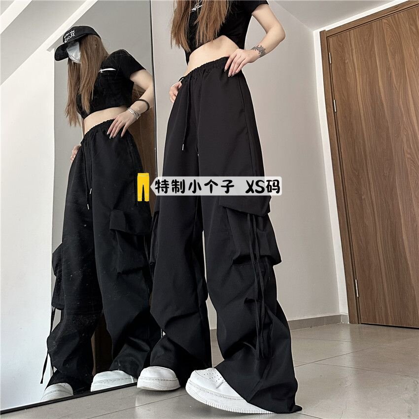 宽松显瘦休闲韩版复古运动工装裤