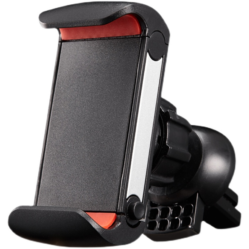 360度旋转车载手机支架导航加长简易汽车用出风口夹子卡夹按扣式