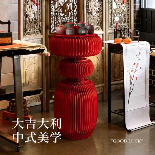 春装节饰摆件喜年QVE庆吉字2大吉摆饰新客厅可折叠装饰206新款