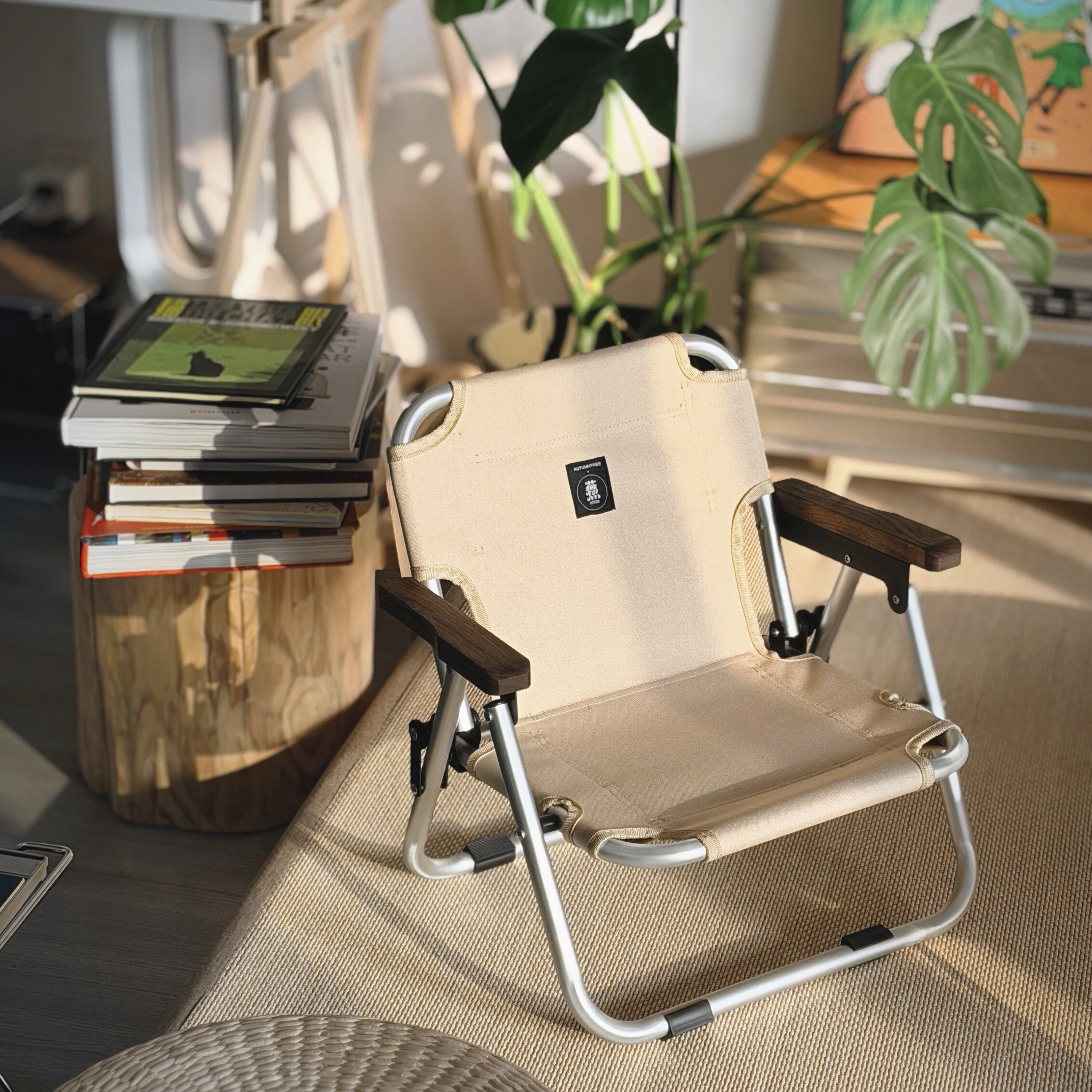 燕十山XAUTUMNTREE户外露营钓鱼便携轻量折叠椅mini克米特柴火椅