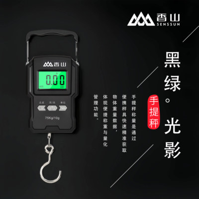 香山精准电子手提秤带背光带去皮