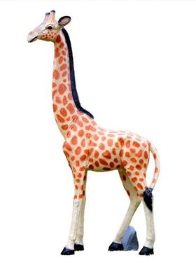 户外园林景区大型仿真长颈鹿雕塑游乐园商场幼儿园动物装饰品摆件