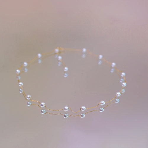 人造极光天女akoya满天星锁骨链