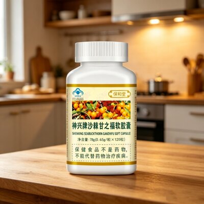 保和堂神兴牌沙棘甘之福软胶囊120粒/瓶蓝帽保健食正品dy7
