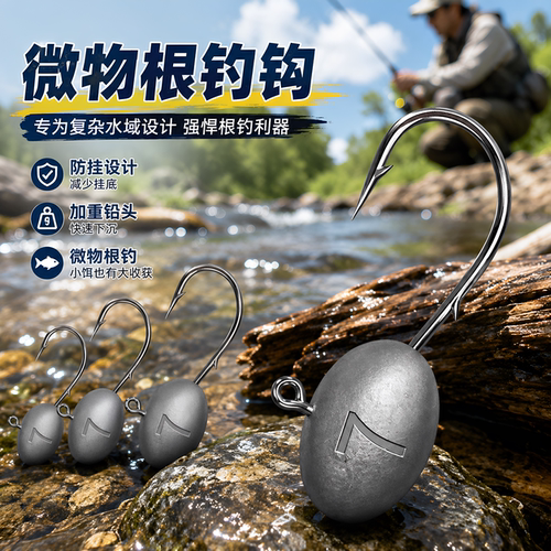 微物路亚加强蛋蛋铅头钩