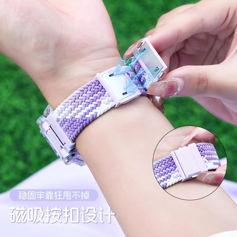 适用小天才电话手表Z11D5Q3U5N5N3Z10Z6pro表带磁吸弹力透气腕带