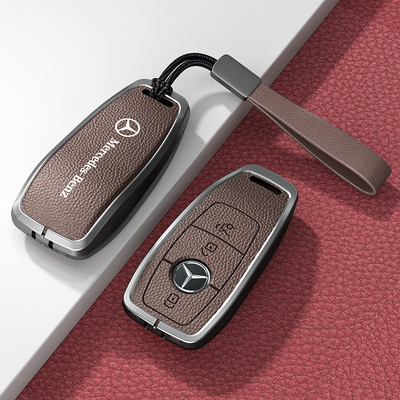 奔驰e300l金属真皮钥匙套包