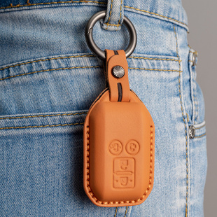 铃木真皮钥匙套hustler/XL7/solio姆尼/suzuki配件汽车钥匙扣包壳