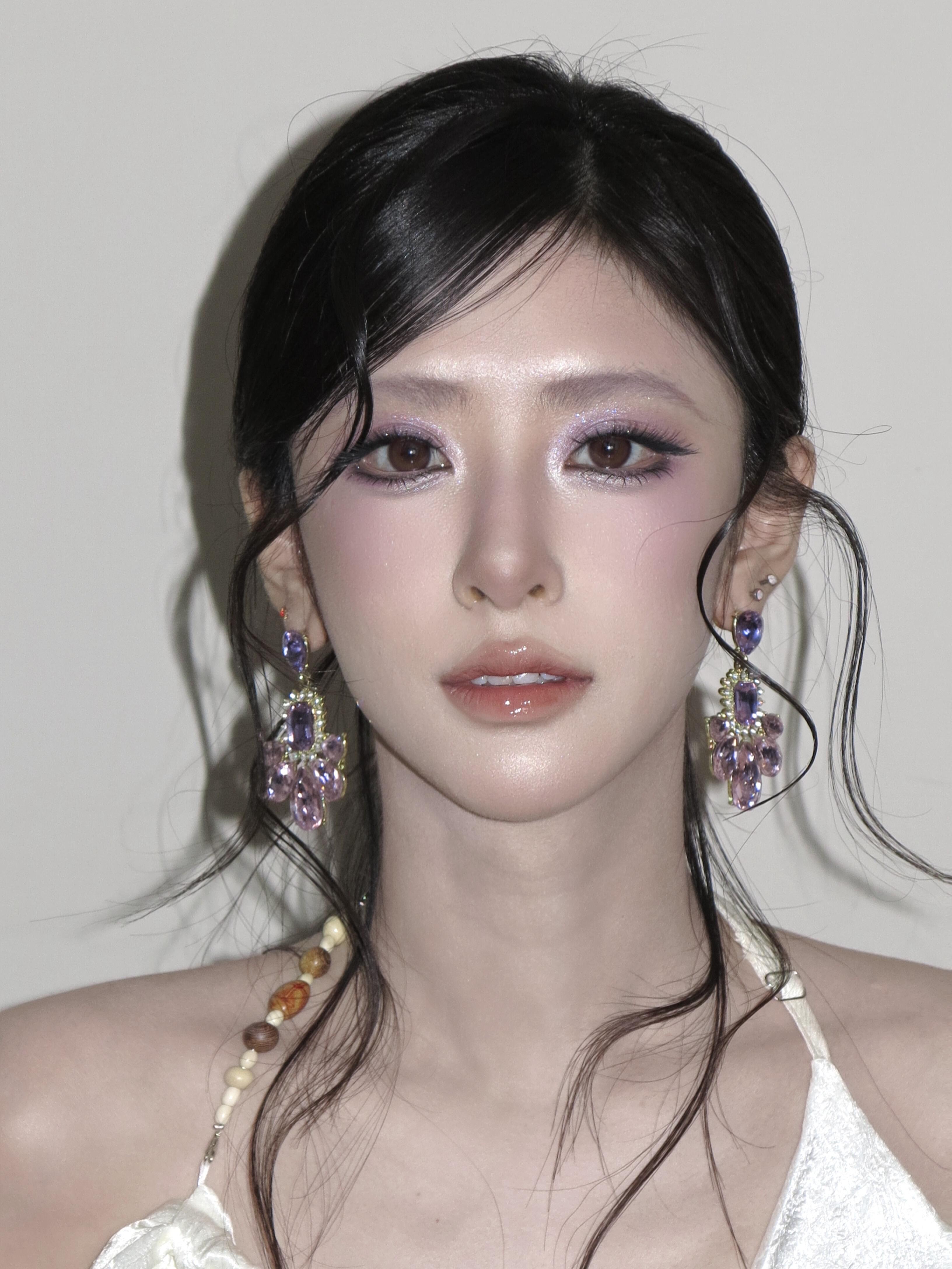 奈然同款耳环长款玻璃珠水滴耳环韩国金艺琳同款耳坠时尚气质高级