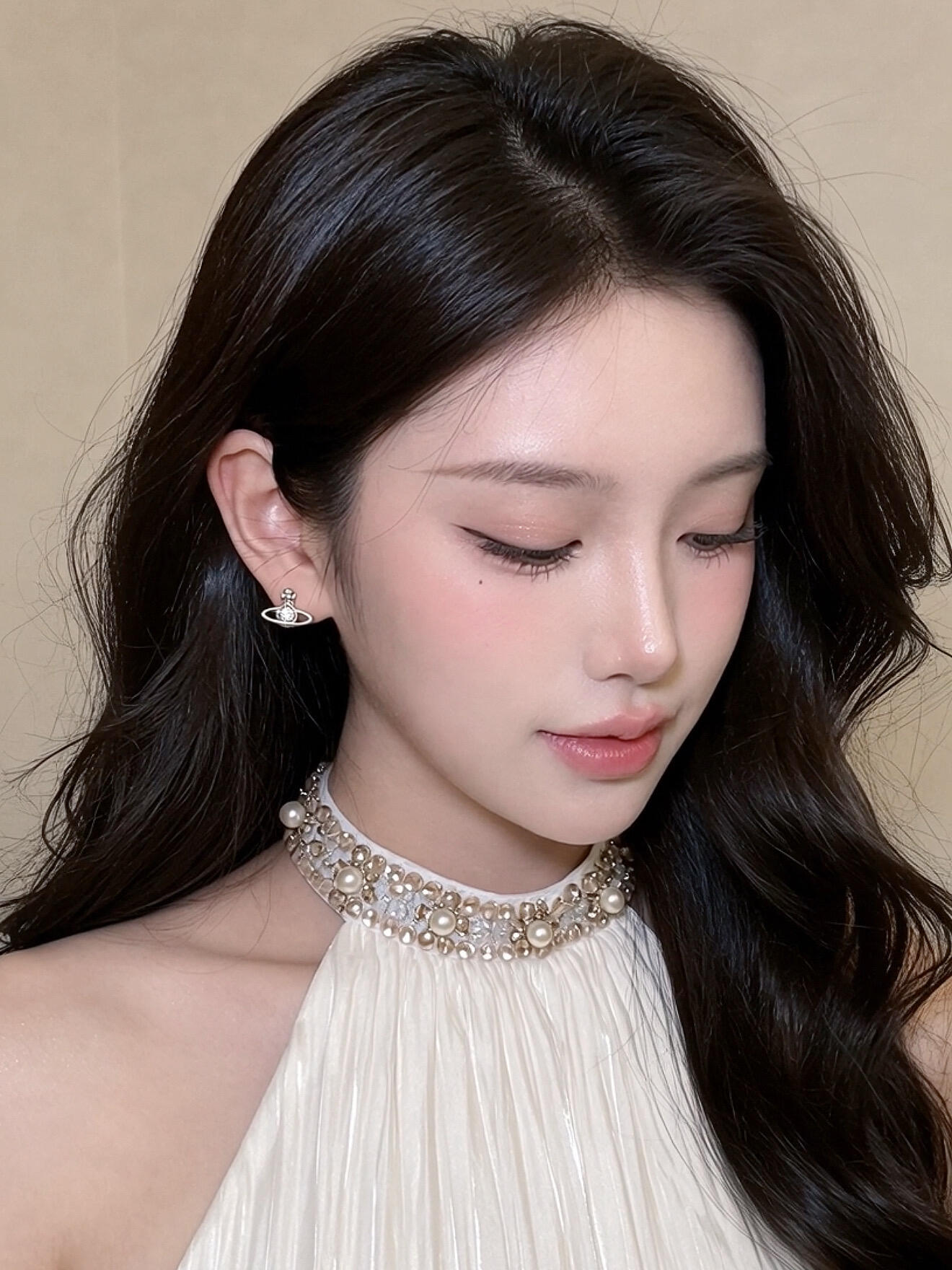 西太后法式复古耳环女轻奢气质高级感耳饰2026年新款潮流百搭耳钉