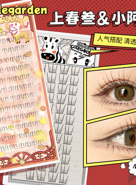 CODEGARDEN自然韩系上春叁下睫毛小阿飞上睫毛分段式假睫毛组合