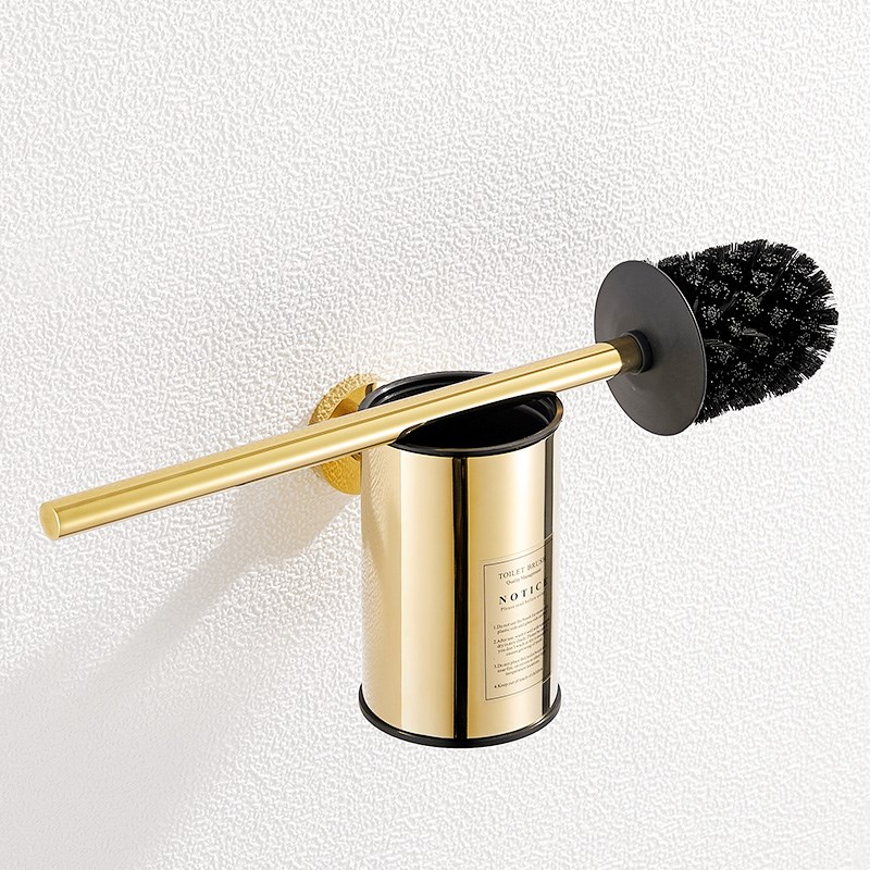 卫生间马桶刷壁挂轻奢金色不锈钢高端厕所刷硬毛专用洗厕所的刷子