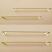 店货架壁挂式 架女装 细管陈列架 店展示架衣服上墙正挂服装 金色服装