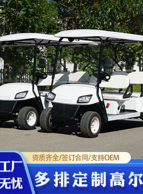 新款高尔a夫球车电动观光车新能源电瓶车景区厂区公园观光支持定