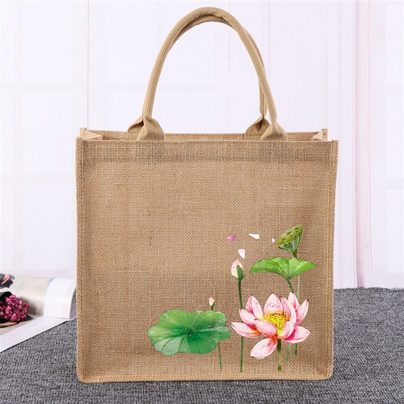 麻布袋子定制手拎袋帆布亚麻手提袋小清新礼M品礼物布袋麻袋黄麻