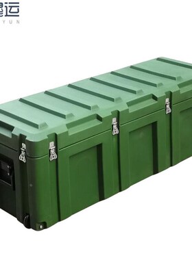 滚塑箱空投箱工具收纳箱储物装备箱绿色空箱带轮15O00*500*500