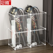 羽毛球拍置物架h铁艺展示架商店球拍储物桶体育器材落地球类摆放