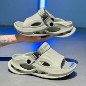 拖鞋 青少年两穿开车沙滩凉拖 凉鞋 男夏季 外穿防滑厚底运动户外大码