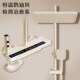 奶白恒温淋浴花洒套装 家用卫x生间枪灰增压浴室喷头淋雨琴键沐浴