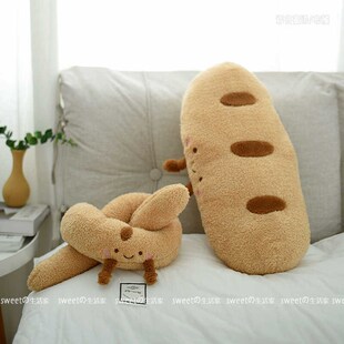 法棍抱枕c面包毛绒玩具午休枕沙发靠枕床头靠垫睡觉夹腿长条枕礼