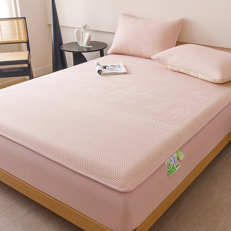 夏季A类凉感豆豆凉席床笠三件套冰丝席床垫保护套可机洗空调软席