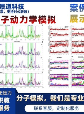 分子动力学模拟/分子对接/MM_Gbsa/pbsa计算/能量优化/作图分析