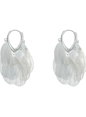 港风蝉翼耳环女款轻奢小众设计气质耳钉百搭灵动高级感洋气耳饰品