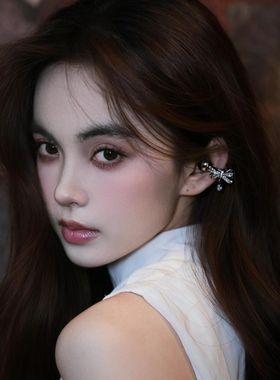 华为freeclip耳机钻扣蝴蝶结小众设计轻奢高级感耳机夹diy配件女