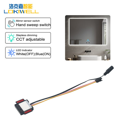 Smart 12V 3A 36W Hand Sweep On/off Mirror Sensor Switch