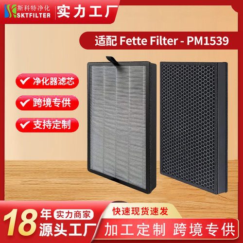 适用Fette Filter - PM1539 True HEPA H13空气净化器滤芯