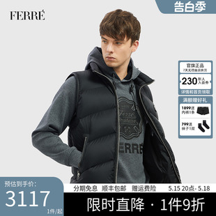 外套821D424003 立领保暖羽绒马甲男秋冬新款 时尚 Ferre费雷男装