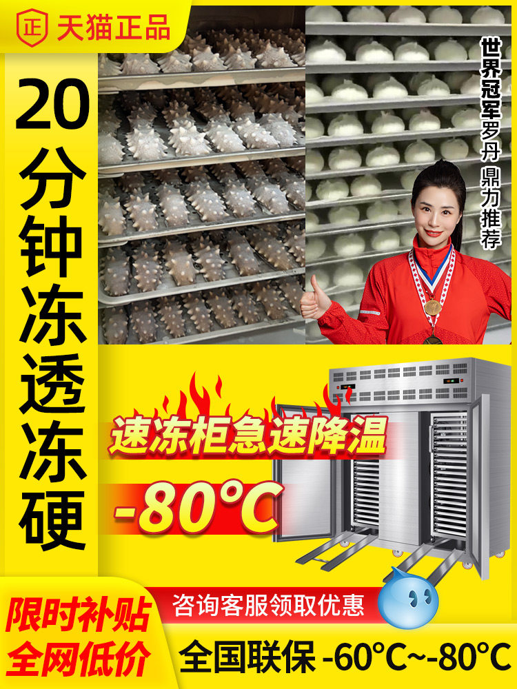 南方小速冻柜商用速冻零下45度小型速冻机馒头速冻冷冻机低温托盘