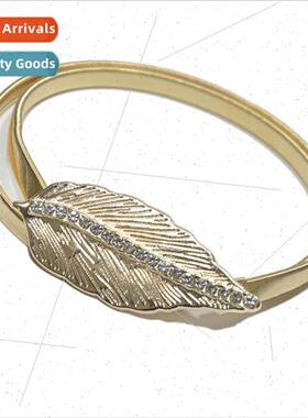 Women Metal Spring Waist Chain Refreshing Hundred Leaves Rhi