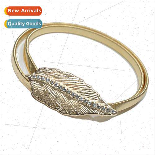 Women Metal Spring Waist Chain Refreshing Hundred Leaves Rhi