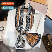 Korean new decorative fashion sil Printed imation geometric