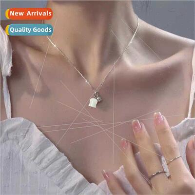 Suzuran flower necklace aesthetic gentle summer niche ins Mo