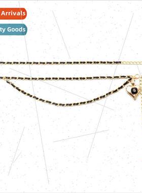 Spring peach heart waist chain female fashion dresses sub de