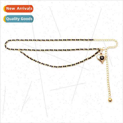 Spring peach heart waist chain female fashion dresses sub de