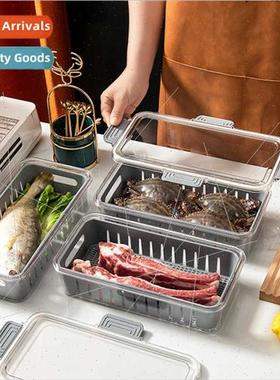 Refrigerator Drainage Organizer Storage Fru Vegetable Crispe