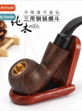 Ebony Triple Pipe Copper pot whout fear cracking can be coar