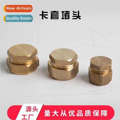Threaded Tube Fting Brass Plug Pipe Cap Flat Plate Solar Fti