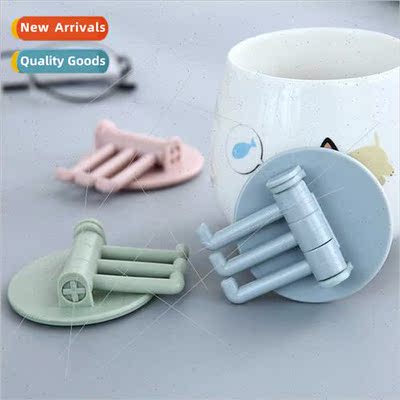 No-hole 3-branch -marking swivel hooks paste multifunctional