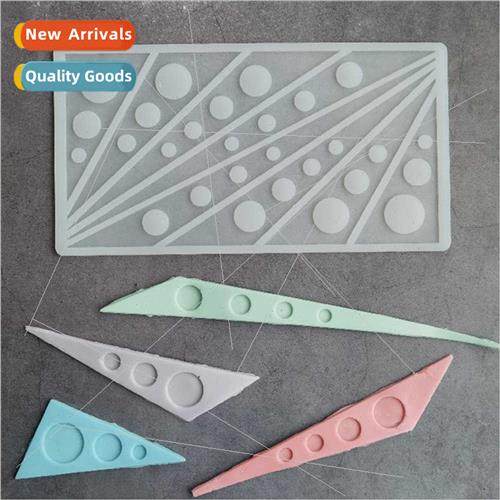 8 hollow triangle silicone mold cake chocolate transfer shee