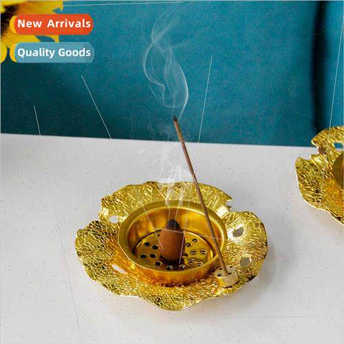 xury simple gold lotus leaves embossed metal multifunctional