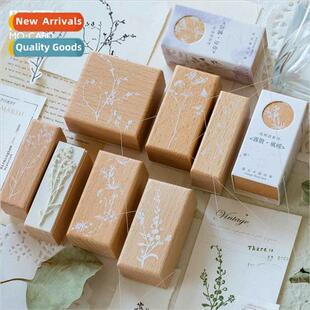 beech flower Flower language fresh vintage stamp branch wood